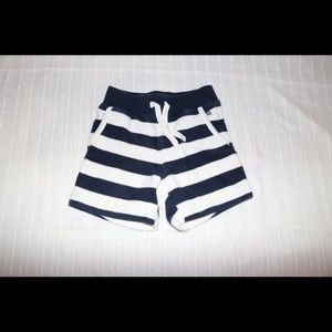 Janie and Jack blue and white striped shorts.